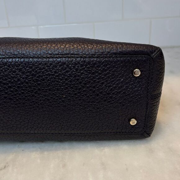 Kate Spade Bag Purse Handbag Leather Color Block Pebbled Domed Satchel Bag Tote - Picture 8 of 16